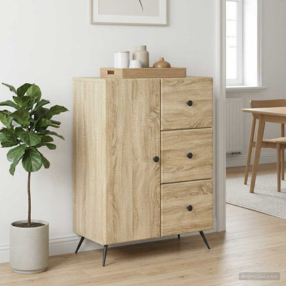 Sideboard Sonoma Oak 66 x 34.5 x 90 cm Engineered Wood