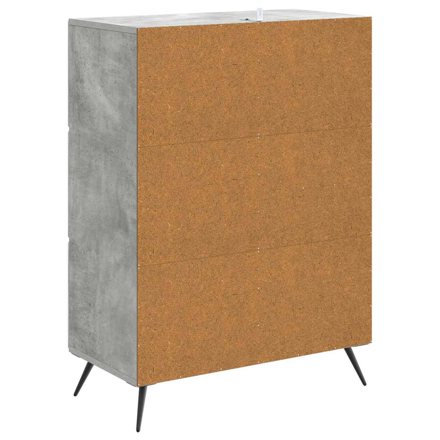 Sideboard Concrete Grey 66 x 34.5 x 90 cm Engineered Wood