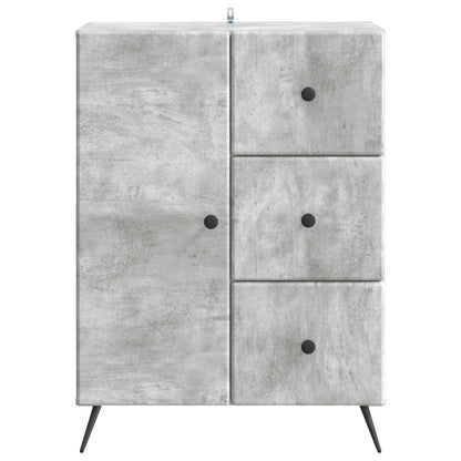 Sideboard Concrete Grey 66 x 34.5 x 90 cm Engineered Wood
