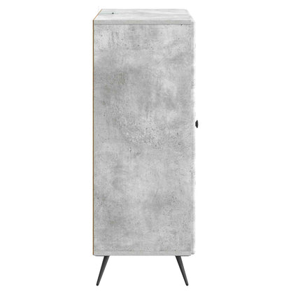 Sideboard Concrete Grey 66 x 34.5 x 90 cm Engineered Wood