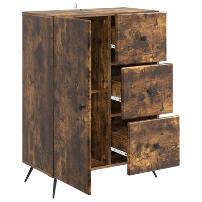 Sideboard Smoked Oak 66 x 34.5 x 90 cm Engineered Wood