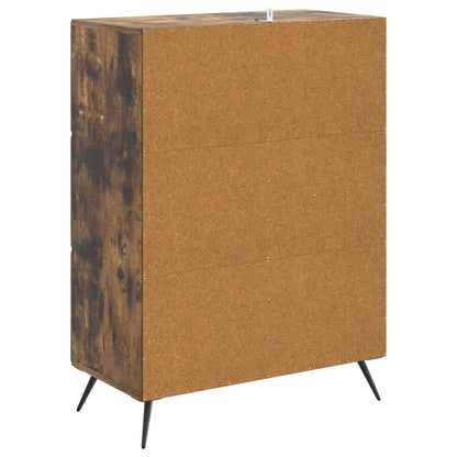 Sideboard Smoked Oak 66 x 34.5 x 90 cm Engineered Wood