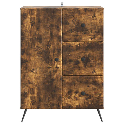 Sideboard Smoked Oak 66 x 34.5 x 90 cm Engineered Wood
