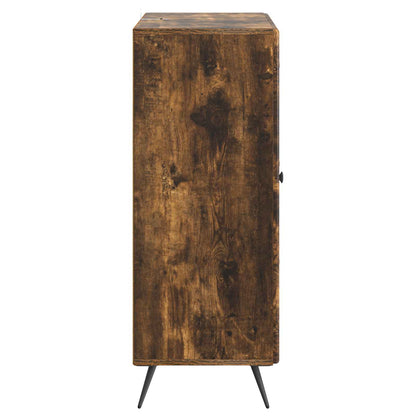 Sideboard Smoked Oak 66 x 34.5 x 90 cm Engineered Wood