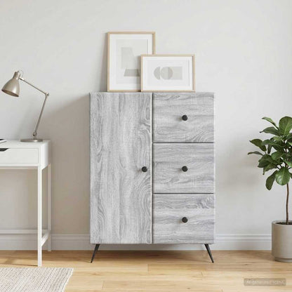 Sideboard Grey Sonoma 66 x 34.5 x 90 cm Engineered Wood