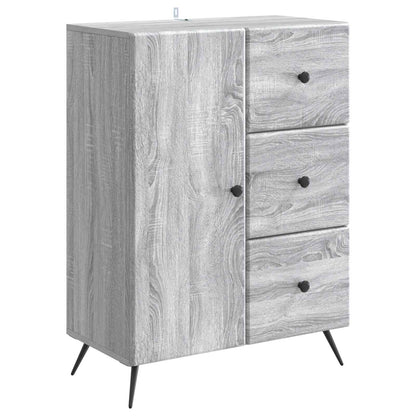Sideboard Grey Sonoma 66 x 34.5 x 90 cm Engineered Wood