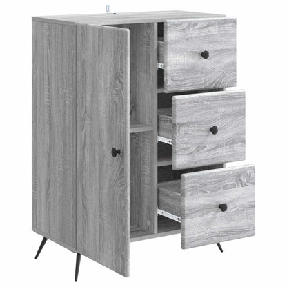 Sideboard Grey Sonoma 66 x 34.5 x 90 cm Engineered Wood