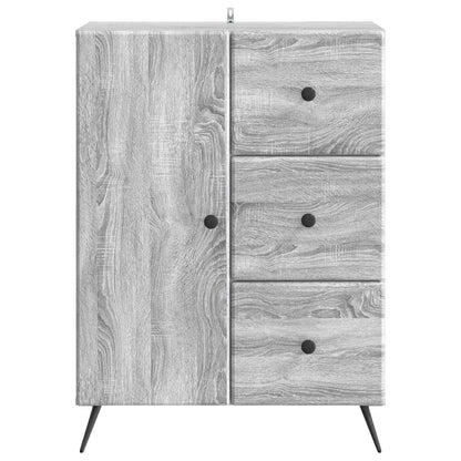Sideboard Grey Sonoma 66 x 34.5 x 90 cm Engineered Wood
