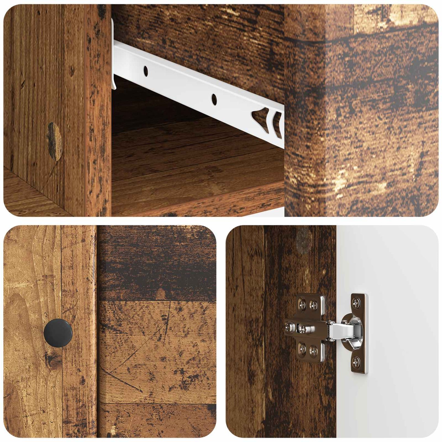Sideboard Old Wood 66 x 34.5 x 90 cm Engineered Wood