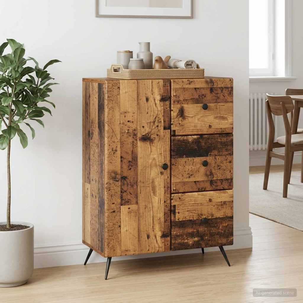 Sideboard Old Wood 66 x 34.5 x 90 cm Engineered Wood