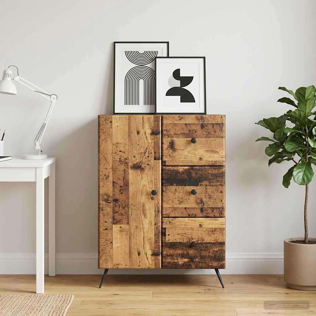 Sideboard Old Wood 66 x 34.5 x 90 cm Engineered Wood