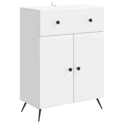 Sideboard with Drawer White 66 x 34.5 x 90 cm Engineered Wood