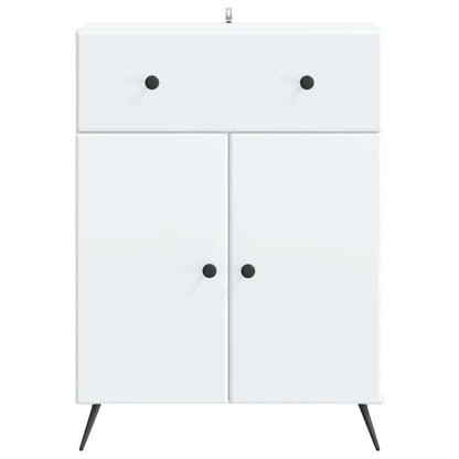 Sideboard with Drawer White 66 x 34.5 x 90 cm Engineered Wood