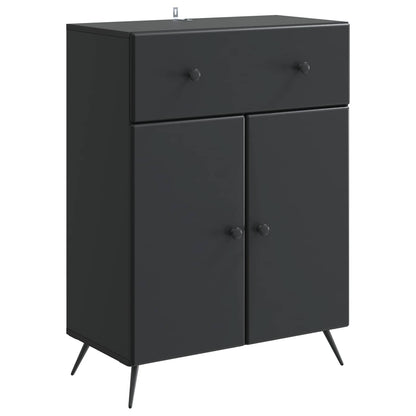 Sideboard with Drawer Black 66 x 34.5 x 90 cm Engineered Wood