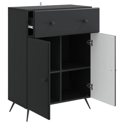 Sideboard with Drawer Black 66 x 34.5 x 90 cm Engineered Wood