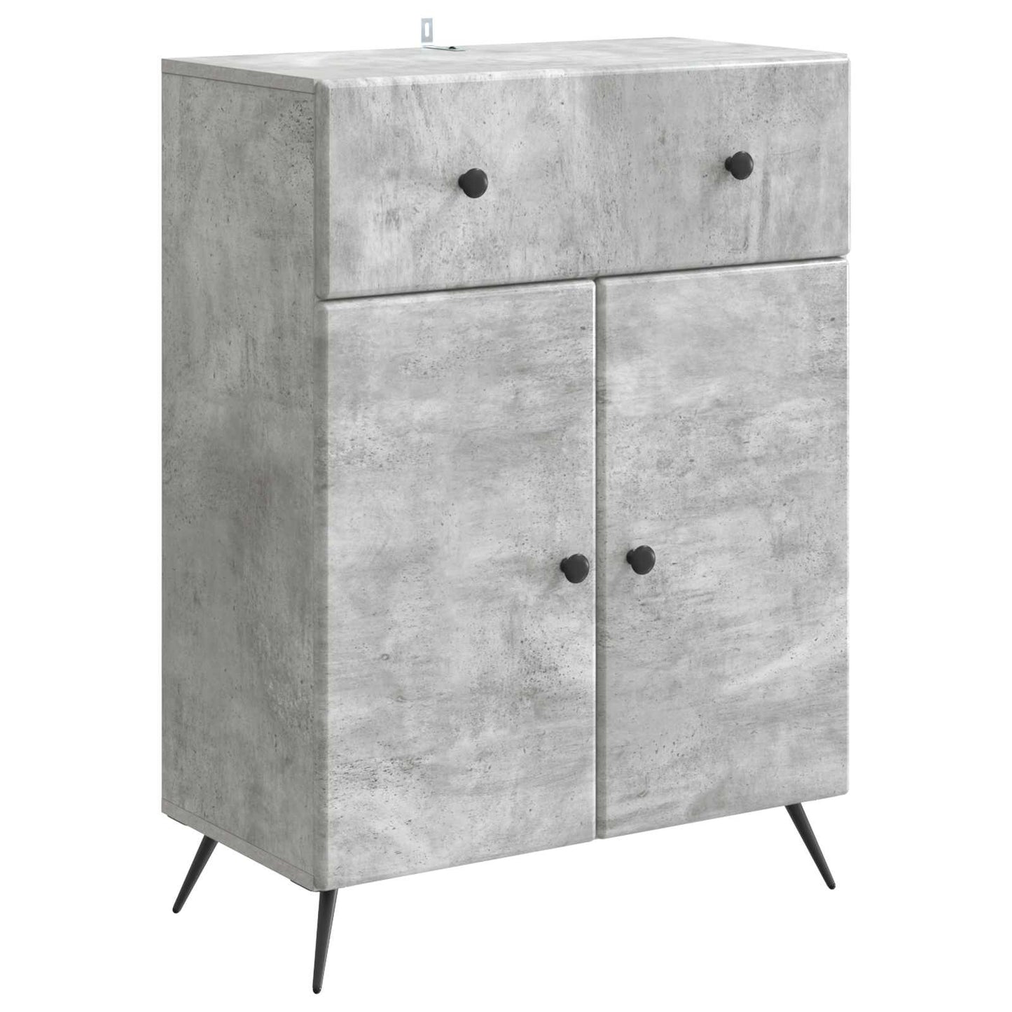 Sideboard Concrete Grey 66 x 34.5 x 90 cm Engineered Wood