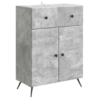 Sideboard Concrete Grey 66 x 34.5 x 90 cm Engineered Wood