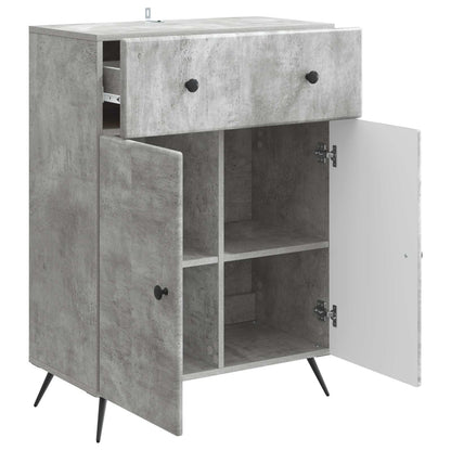 Sideboard Concrete Grey 66 x 34.5 x 90 cm Engineered Wood