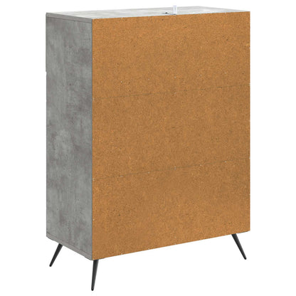 Sideboard Concrete Grey 66 x 34.5 x 90 cm Engineered Wood