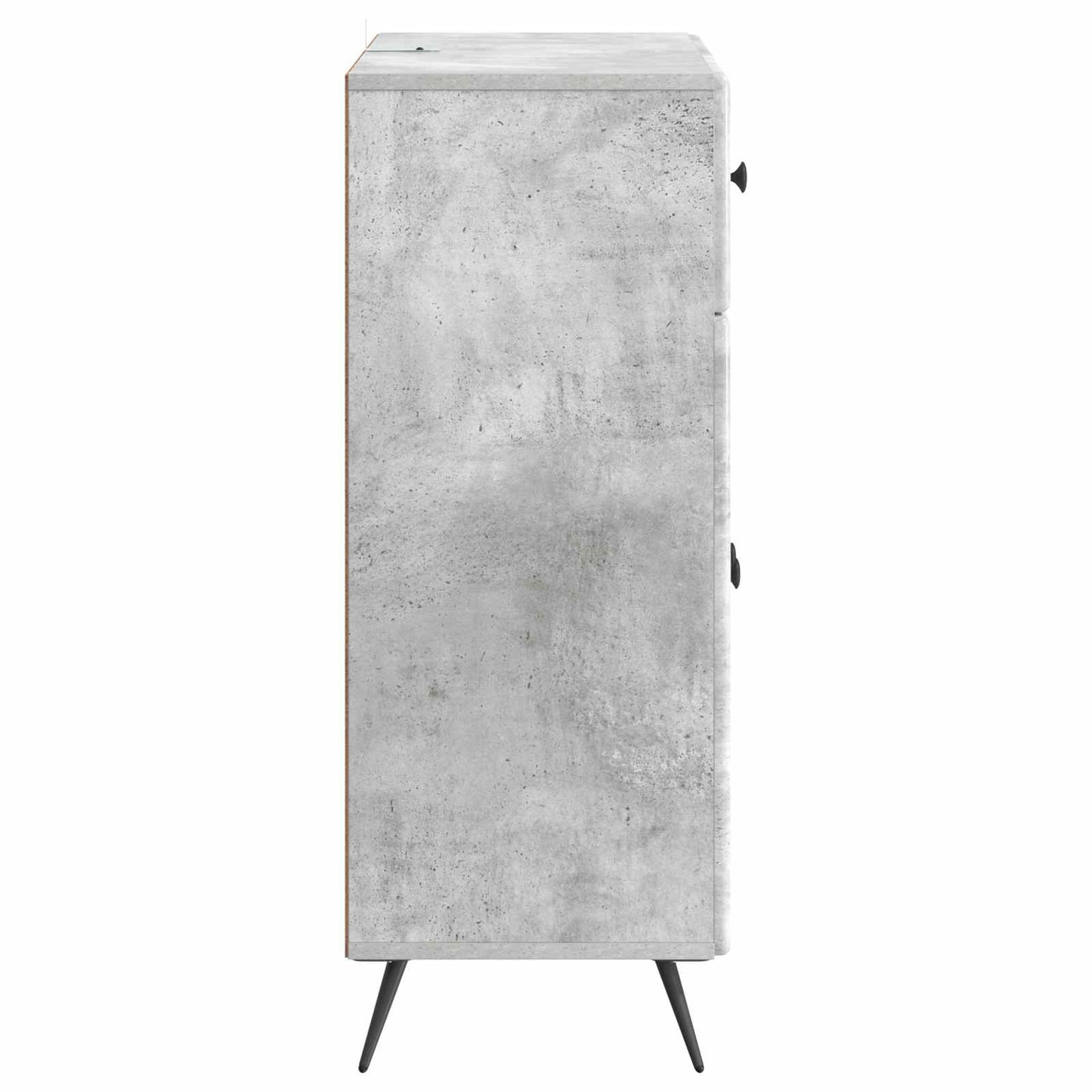 Sideboard Concrete Grey 66 x 34.5 x 90 cm Engineered Wood