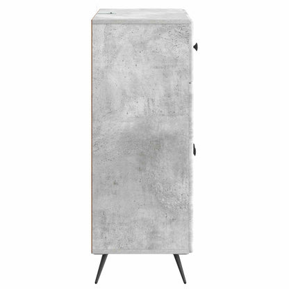 Sideboard Concrete Grey 66 x 34.5 x 90 cm Engineered Wood
