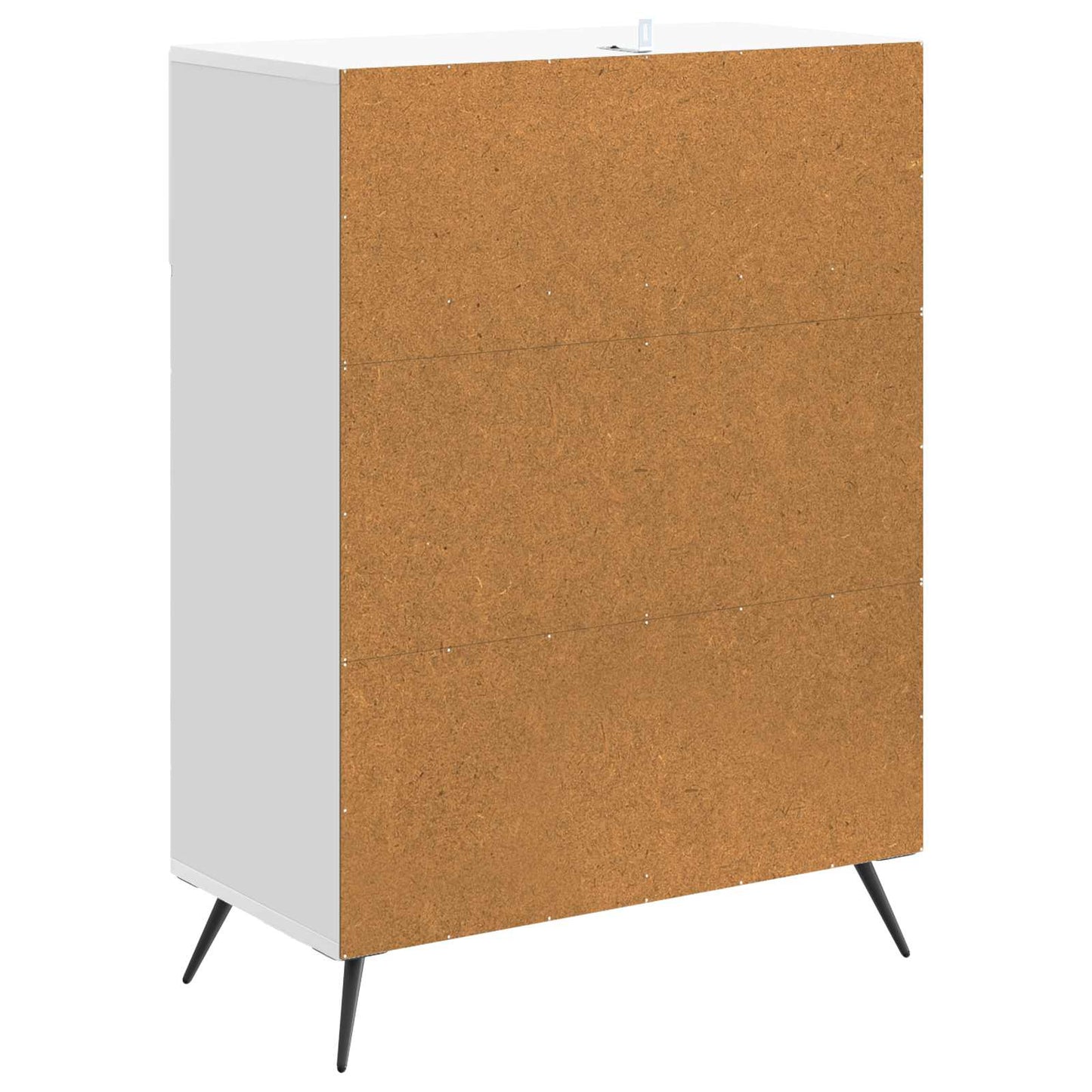 Sideboard High Gloss White 66 x 34.5 x 90 cm Engineered Wood