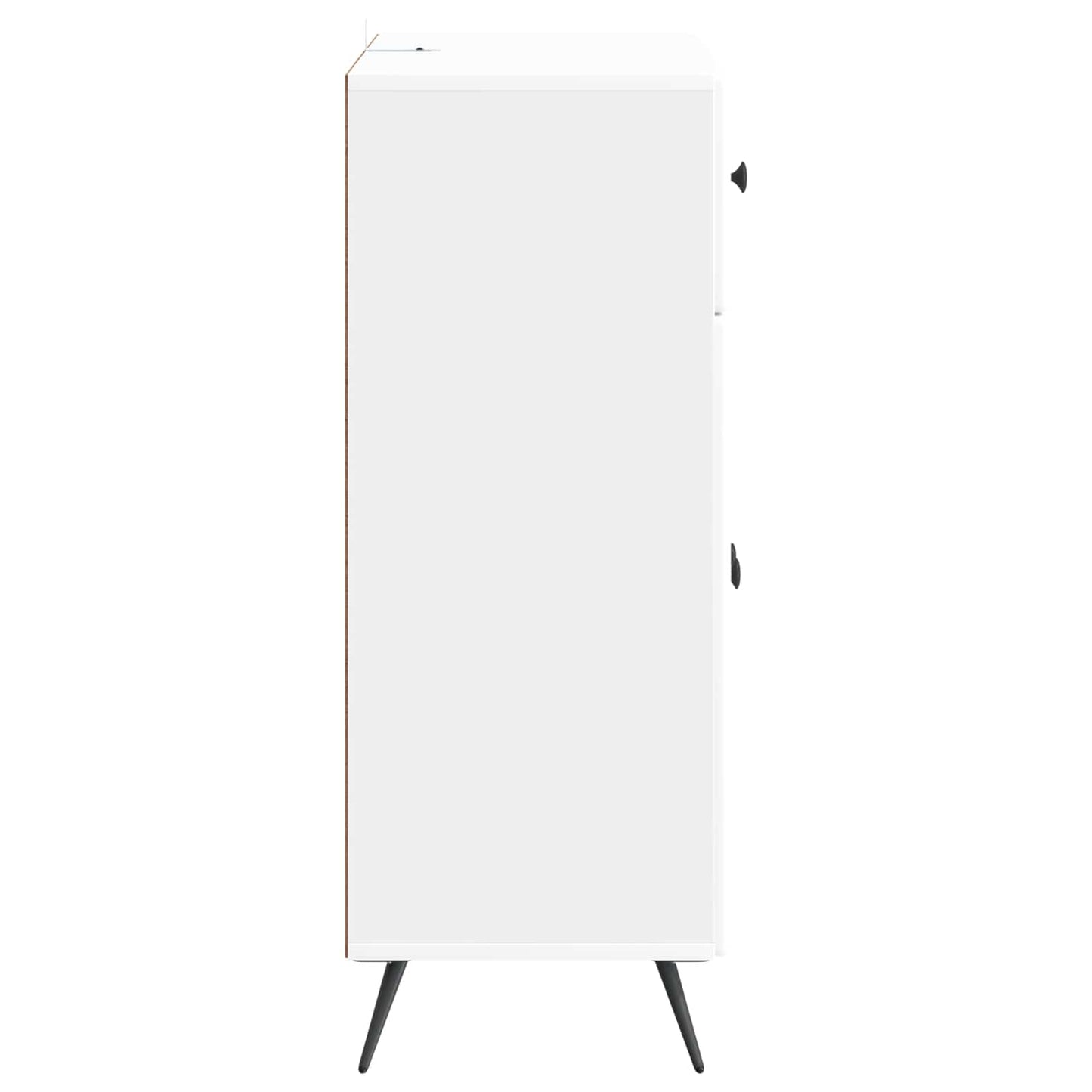 Sideboard High Gloss White 66 x 34.5 x 90 cm Engineered Wood