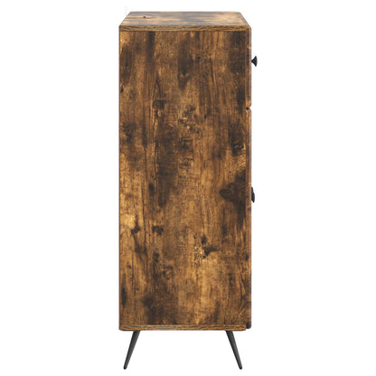 Sideboard Smoked Oak 66 x 34.5 x 90 cm Engineered Wood
