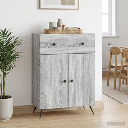 Sideboard Grey Sonoma 66 x 34.5 x 90 cm Engineered Wood