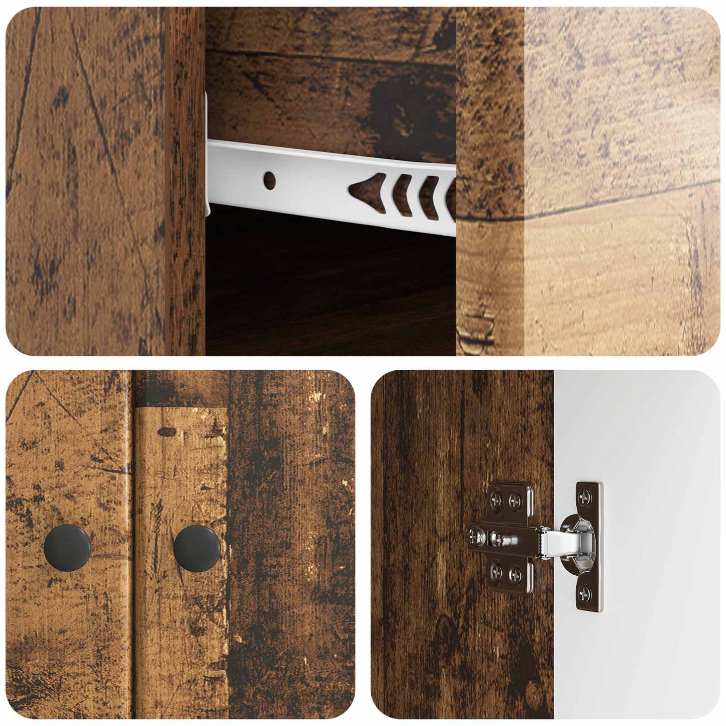 Sideboard Old Wood 66 x 34.5 x 90 cm Engineered Wood