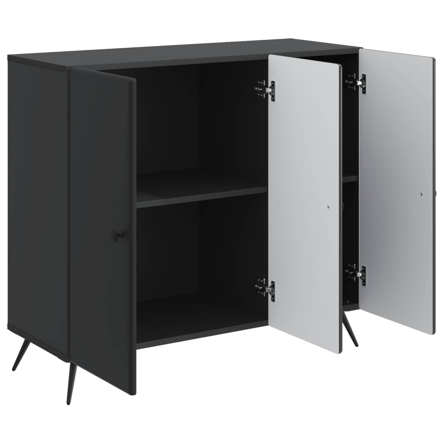 Sideboard Black 89 x 34.5 x 80 cm Engineered Wood