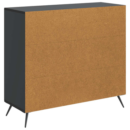 Sideboard Black 89 x 34.5 x 80 cm Engineered Wood