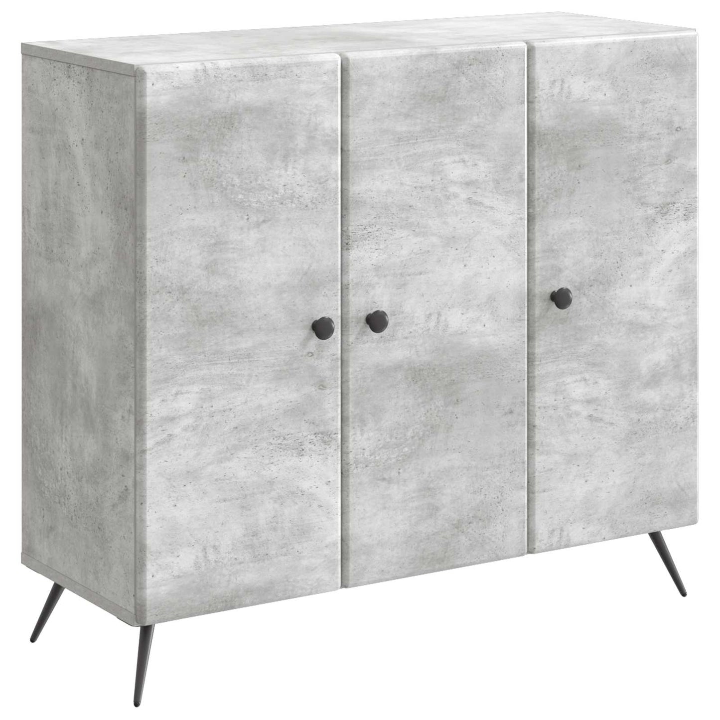 Sideboard Concrete Grey 89 x 34.5 x 80 cm Engineered Wood