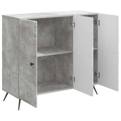 Sideboard Concrete Grey 89 x 34.5 x 80 cm Engineered Wood