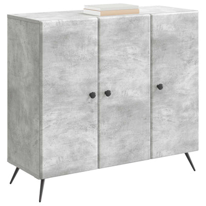 Sideboard Concrete Grey 89 x 34.5 x 80 cm Engineered Wood