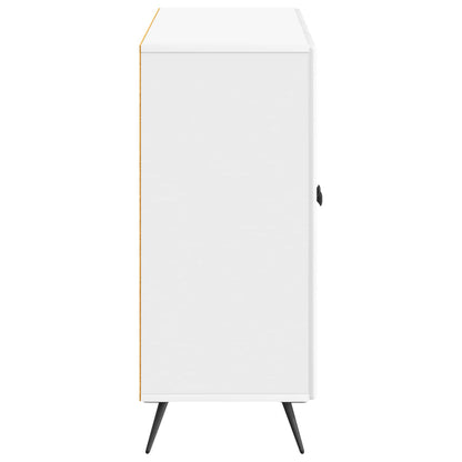 Sideboard High Gloss White 89 x 34.5 x 80 cm Engineered Wood