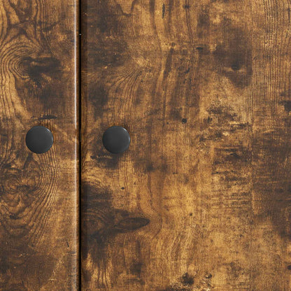 Sideboard Smoked Oak 89 x 34.5 x 80 cm Engineered Wood