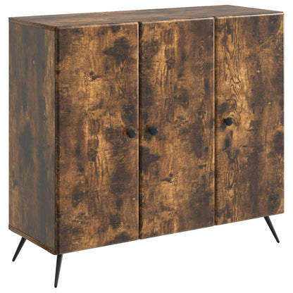 Sideboard Smoked Oak 89 x 34.5 x 80 cm Engineered Wood