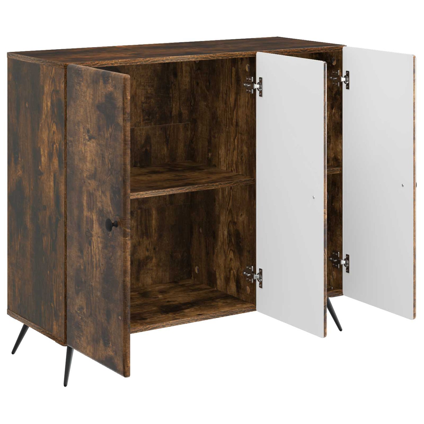 Sideboard Smoked Oak 89 x 34.5 x 80 cm Engineered Wood