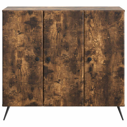 Sideboard Smoked Oak 89 x 34.5 x 80 cm Engineered Wood