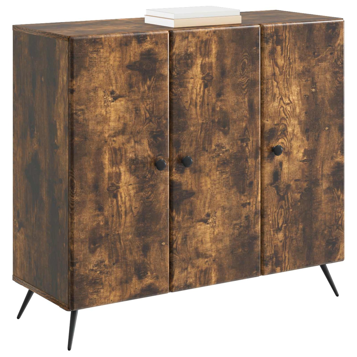 Sideboard Smoked Oak 89 x 34.5 x 80 cm Engineered Wood