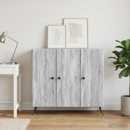 Sideboard Grey Sonoma 89 x 34.5 x 80 cm Engineered Wood