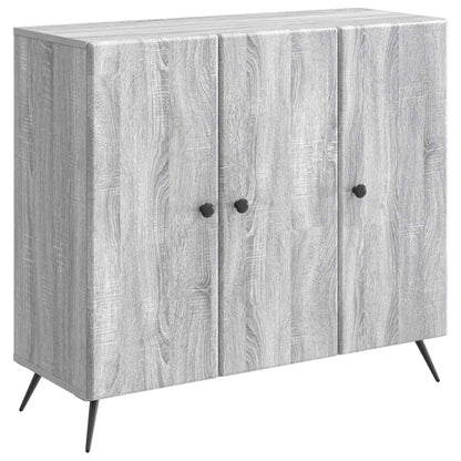 Sideboard Grey Sonoma 89 x 34.5 x 80 cm Engineered Wood