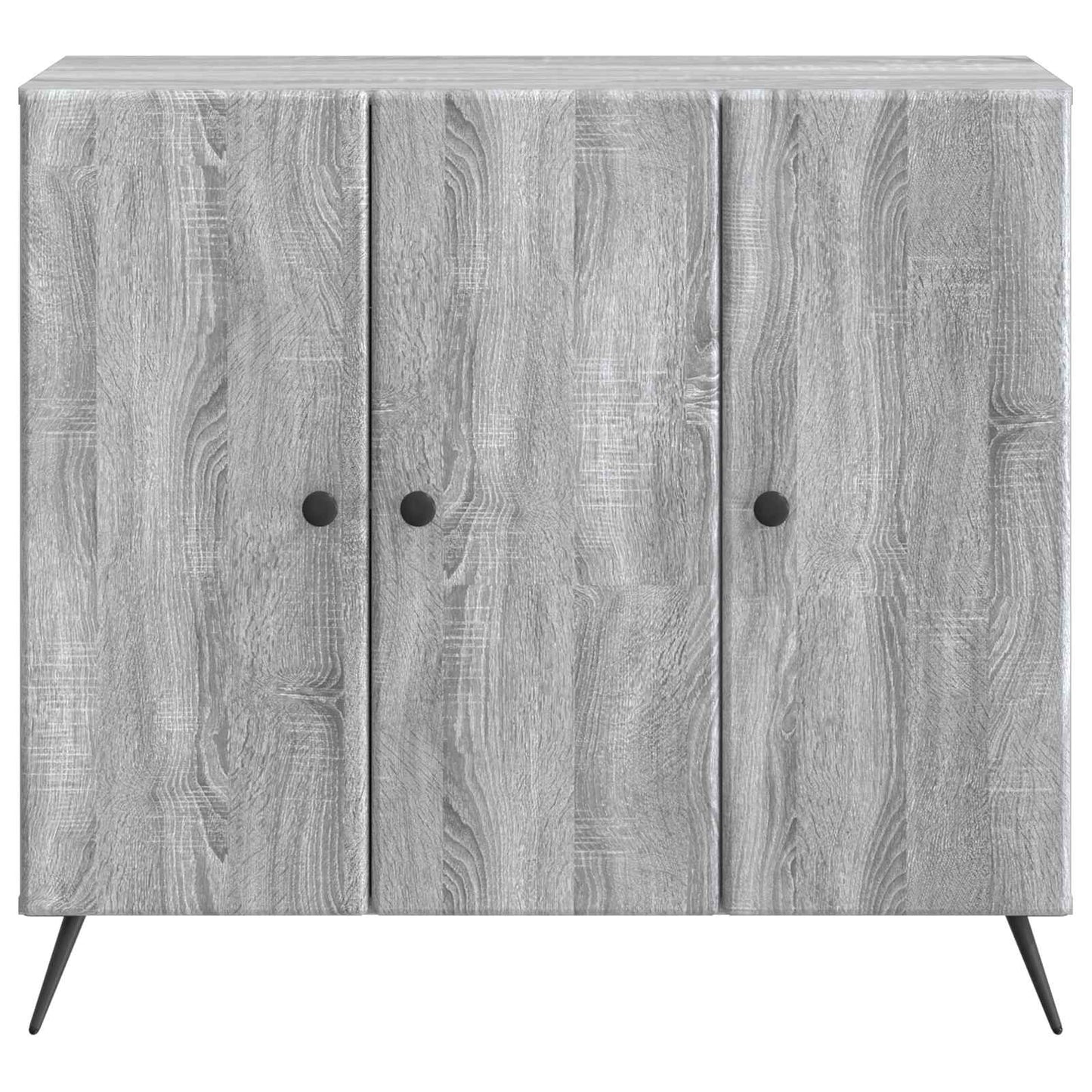Sideboard Grey Sonoma 89 x 34.5 x 80 cm Engineered Wood