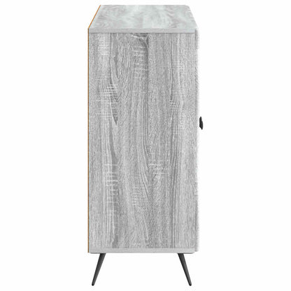 Sideboard Grey Sonoma 89 x 34.5 x 80 cm Engineered Wood