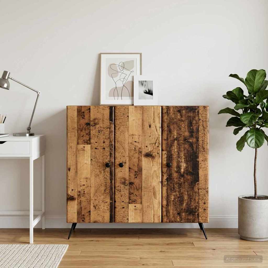 Sideboard Old Wood 89 x 34.5 x 80 cm Engineered Wood