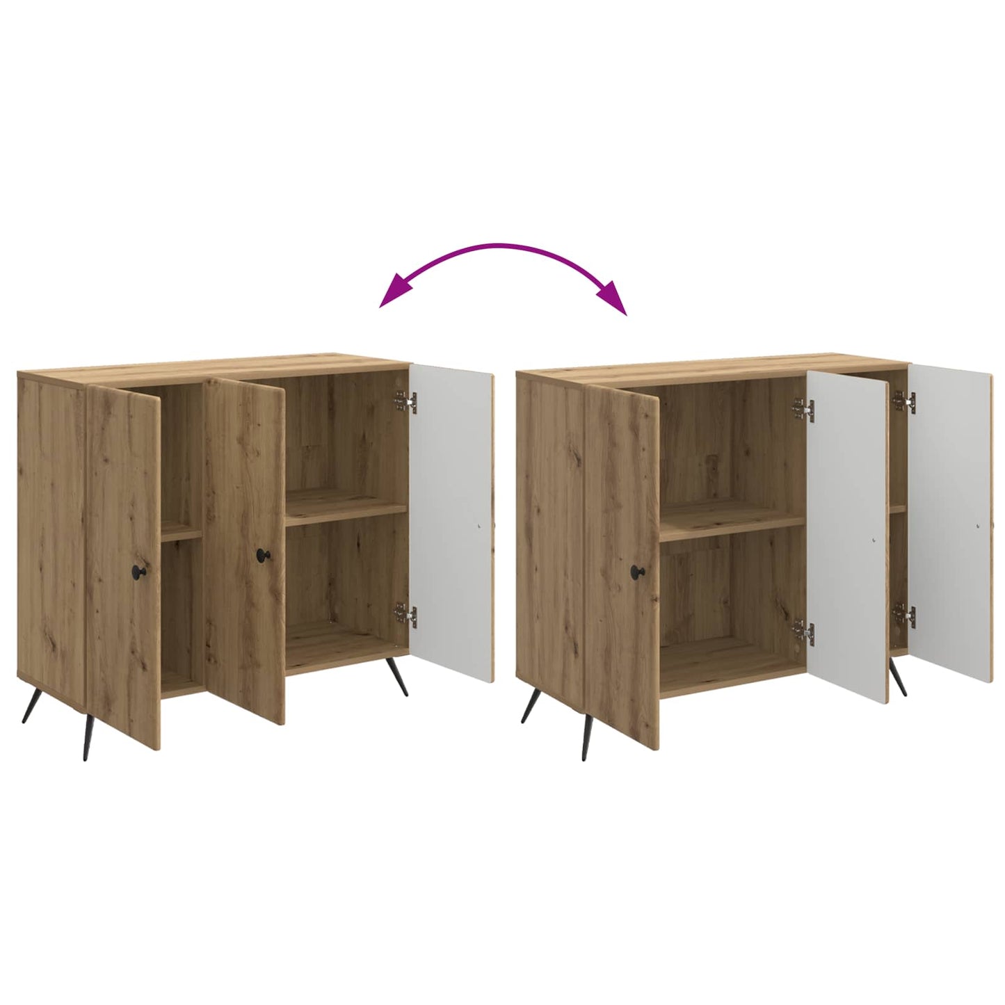 Sideboard Artisan Oak 89 x 34.5 x 80 cm Engineered Wood