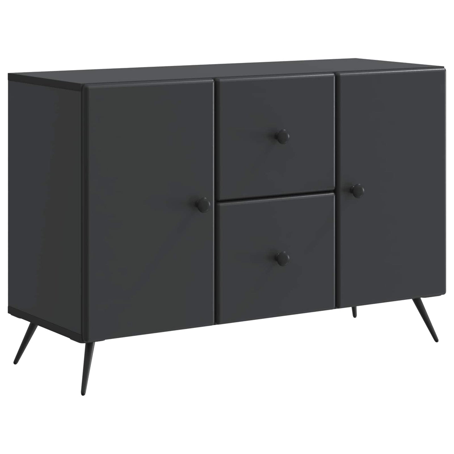 Sideboard with Drawer Black 89 x 34.5 x 60 cm Engineered Wood