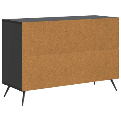 Sideboard with Drawer Black 89 x 34.5 x 60 cm Engineered Wood