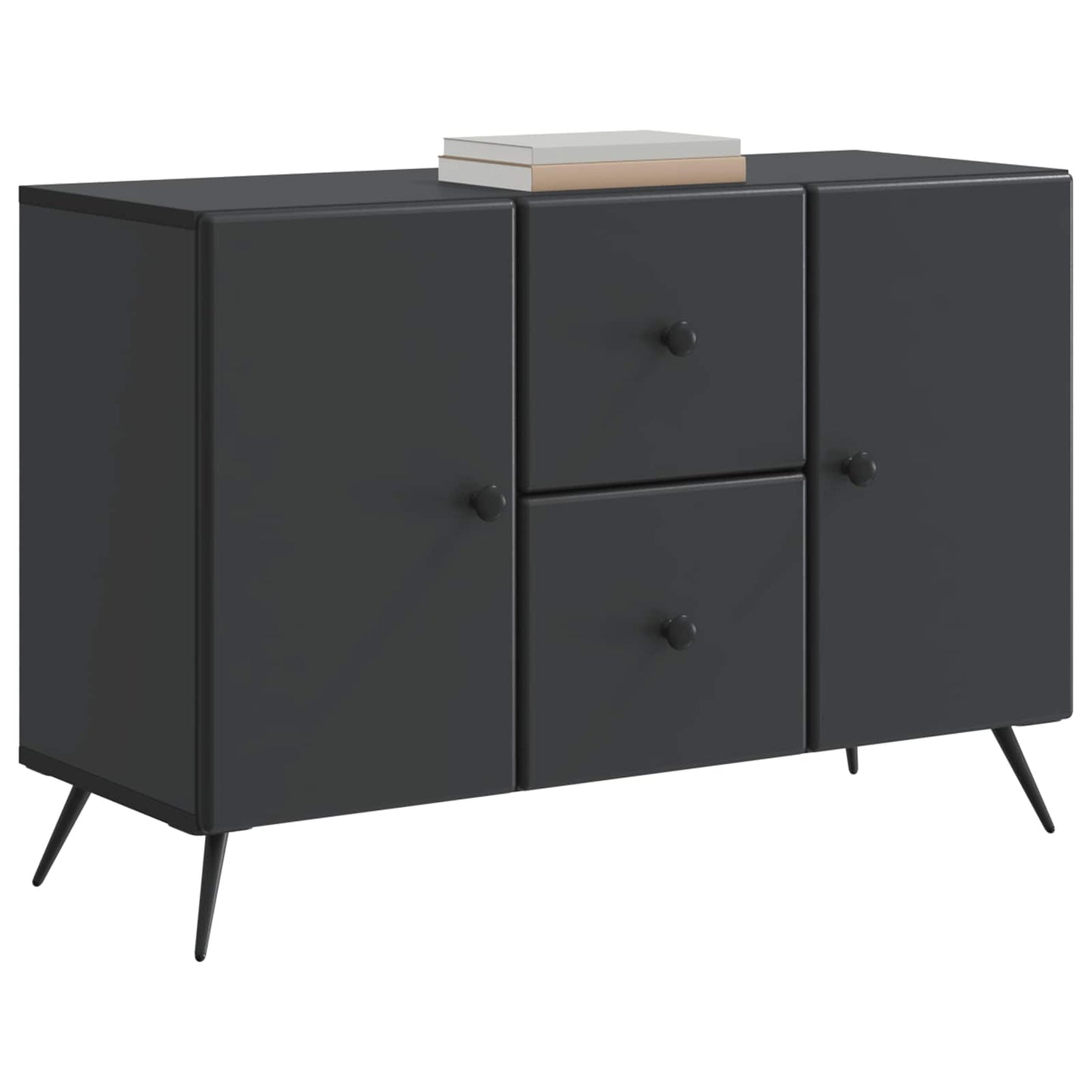 Sideboard with Drawer Black 89 x 34.5 x 60 cm Engineered Wood